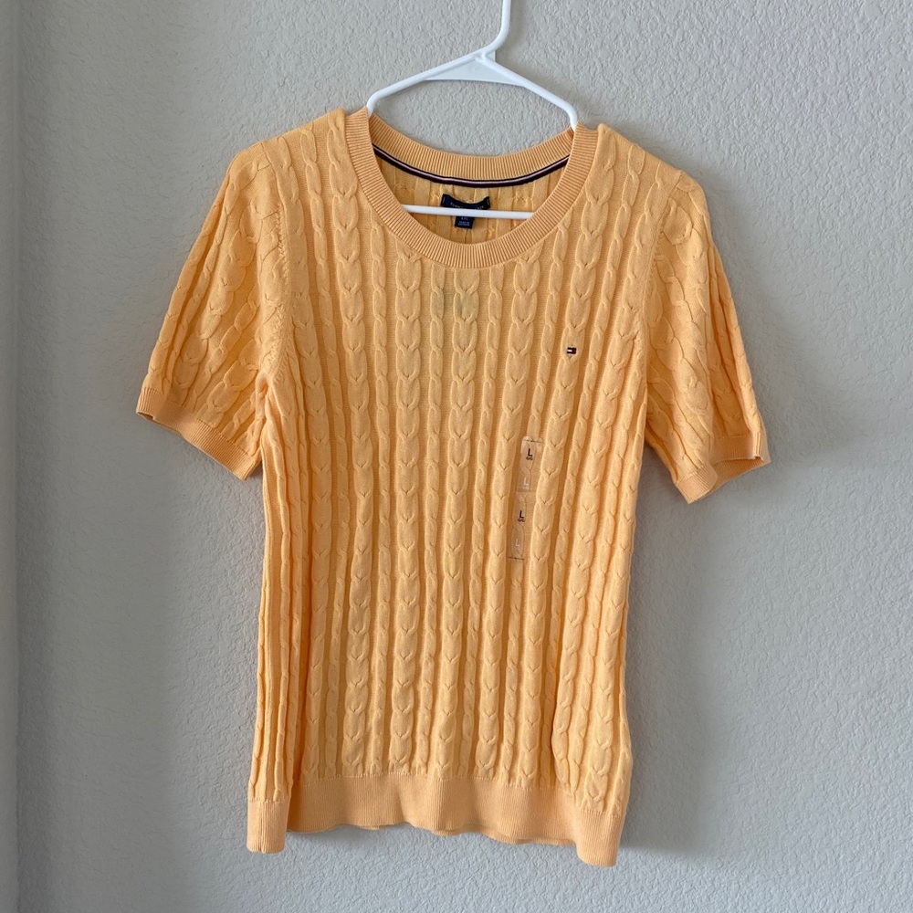 NWT Womens Tommy Hilfiger orange sweater